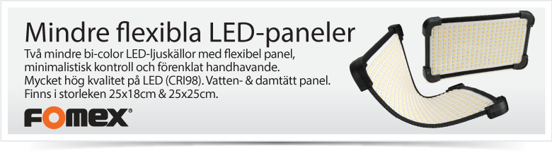 Fomex: Mindre flexibla LED-paneler 