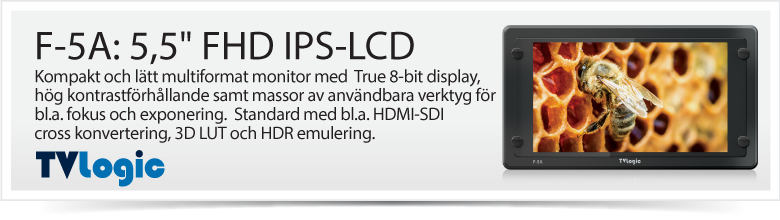 TVLogic F-5A: 5,5&quot; FHD IPS-LCD